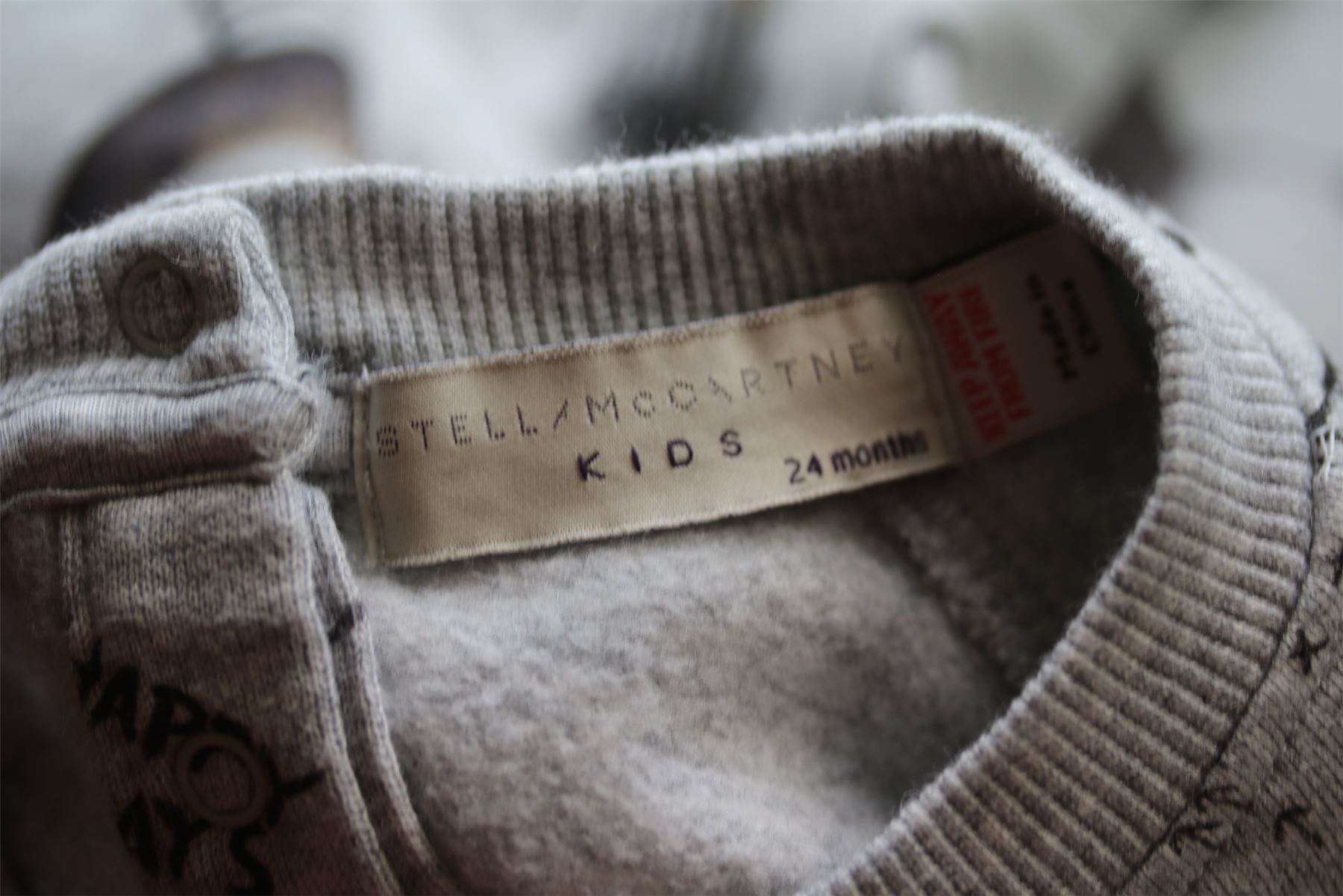 STELLA MCCARTNEY KIDS GREY ORGANIC COTTON CIRCUS PRINT BABYGROW 24 MONTHS - Image 4
