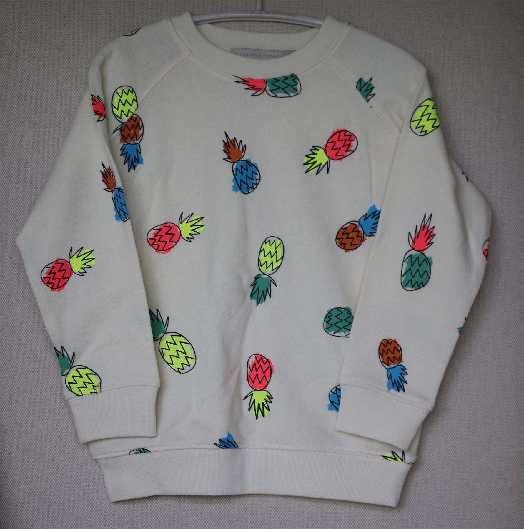 STELLA MCCARTNEY KIDS IVORY PINEAPPLE PRINT SWEATER 4 YEARS