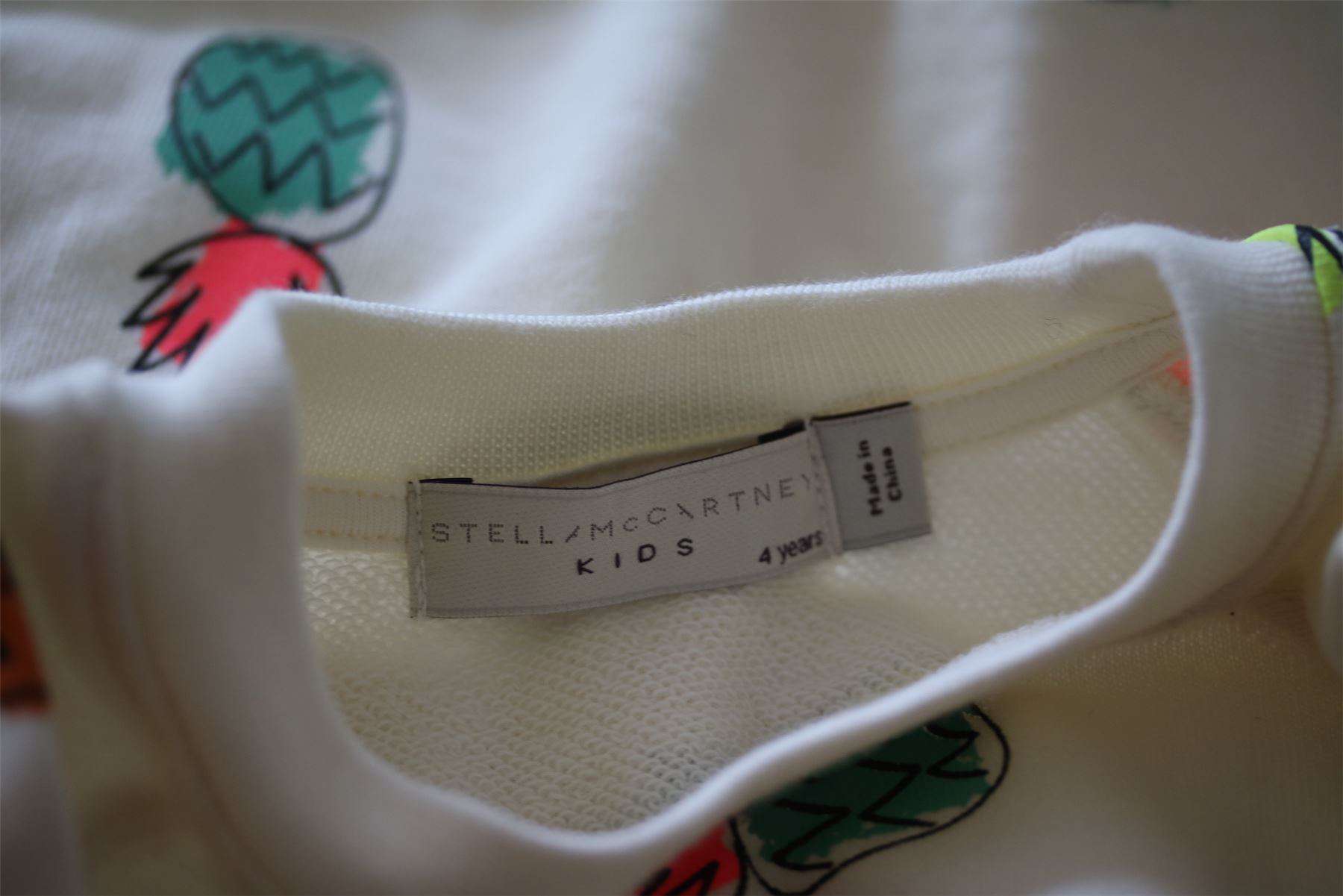 STELLA MCCARTNEY KIDS IVORY PINEAPPLE PRINT SWEATER 4 YEARS - Image 3
