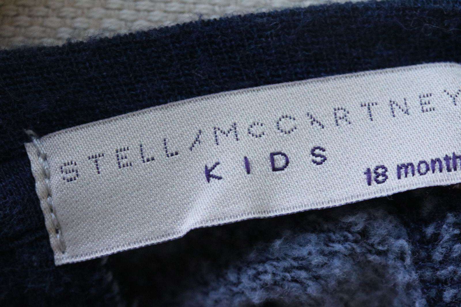 STELLA MCCARTNEY KIDS NAVY BLUE NEOPRENE REEVE TIGER SWEATER 18 MONTHS - Image 3