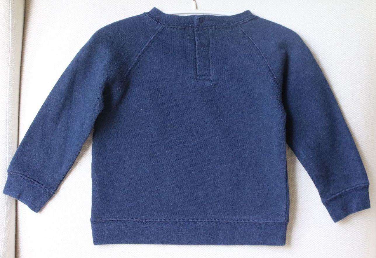 STELLA MCCARTNEY KIDS NAVY BLUE NEOPRENE REEVE TIGER SWEATER 18 MONTHS - Image 4