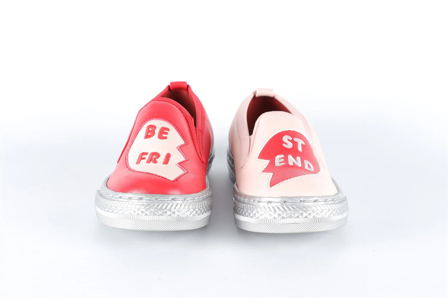 STELLA MCCARTNEY KIDS RED AND PINK TRAINERS EU 24 UK 7 US 8 - Image 3