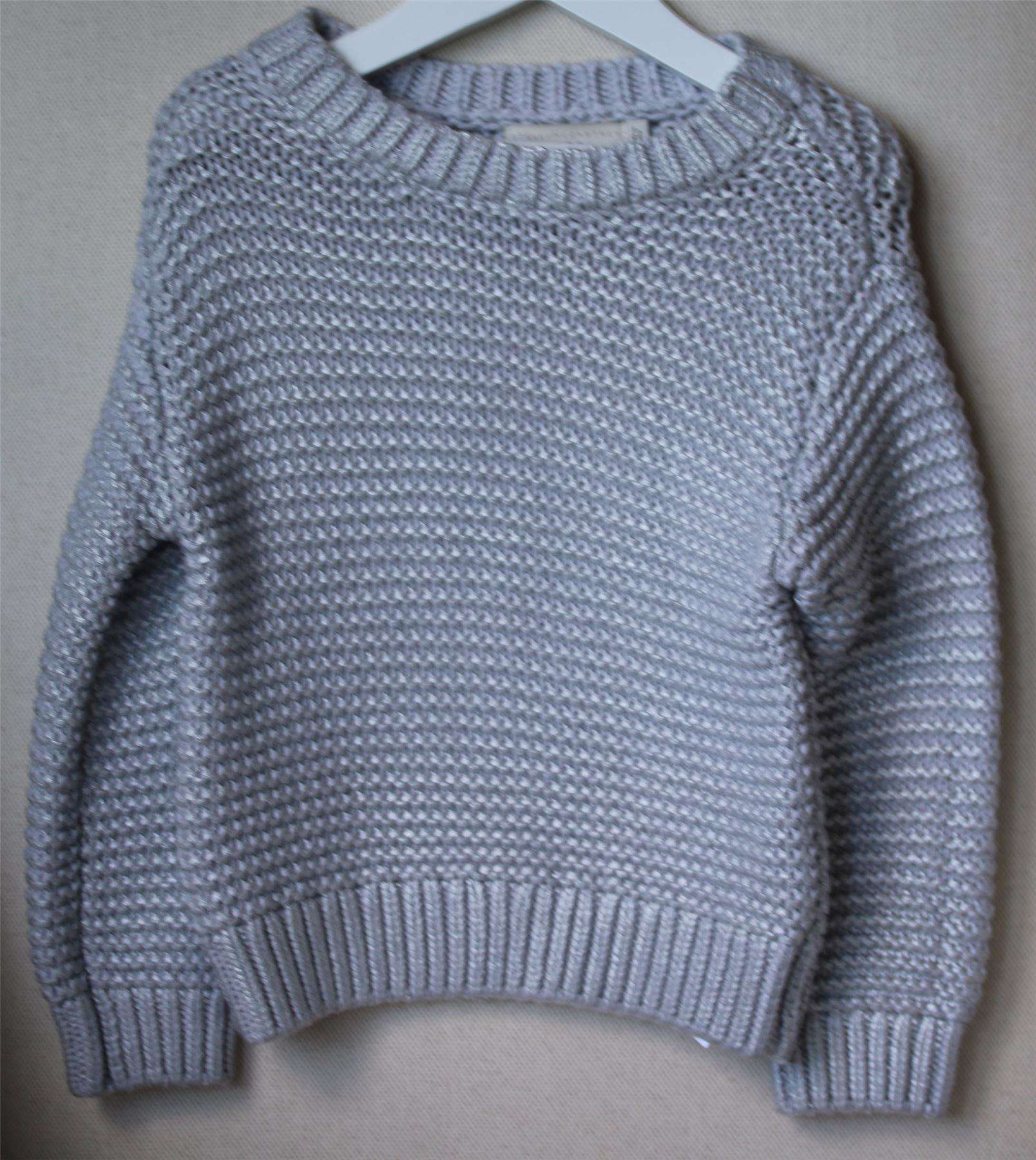 STELLA MCCARTNEY KIDS SILVER GREY KNIT SWEATER 4 YEARS - Image 2
