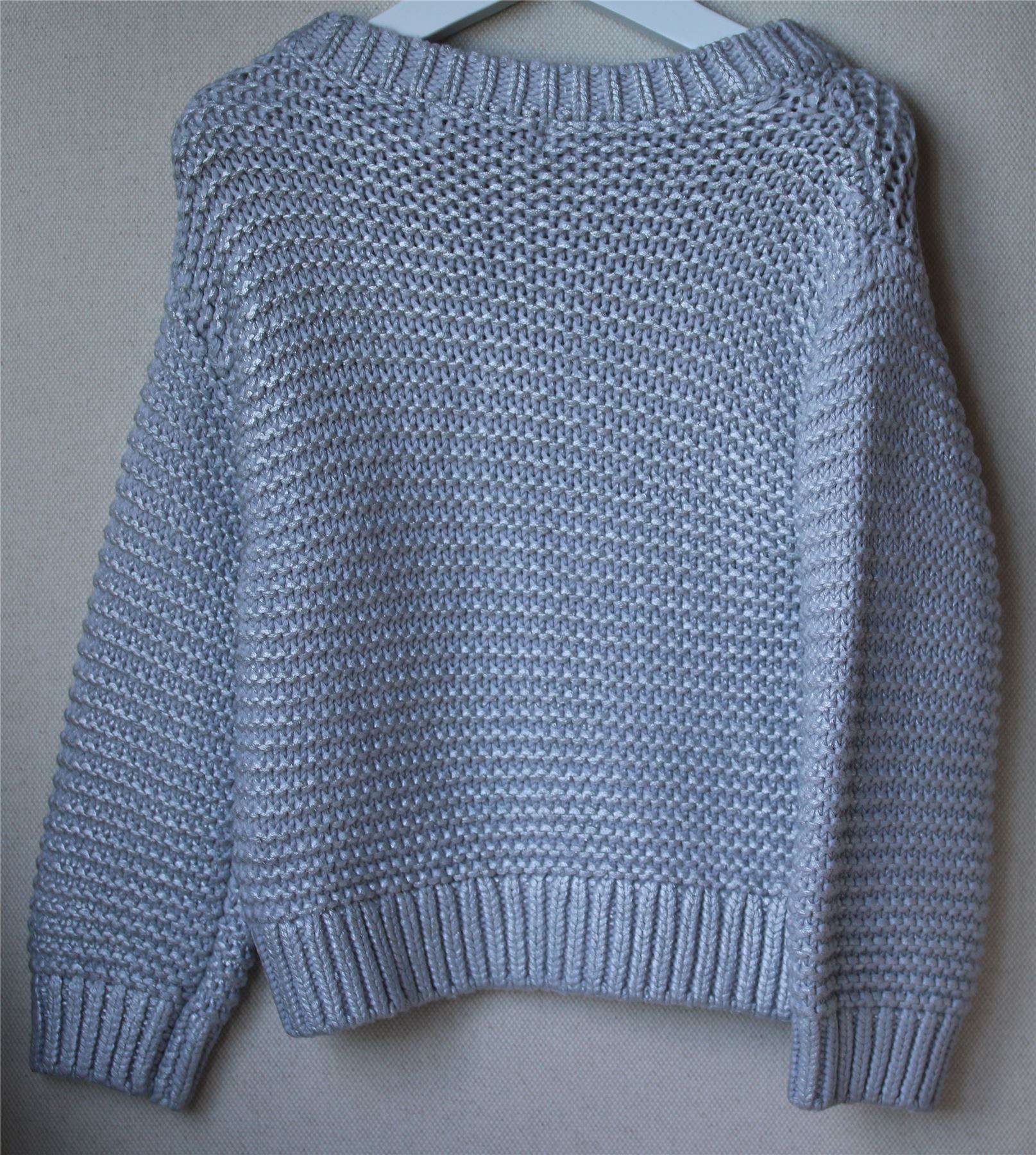 STELLA MCCARTNEY KIDS SILVER GREY KNIT SWEATER 4 YEARS - Image 3