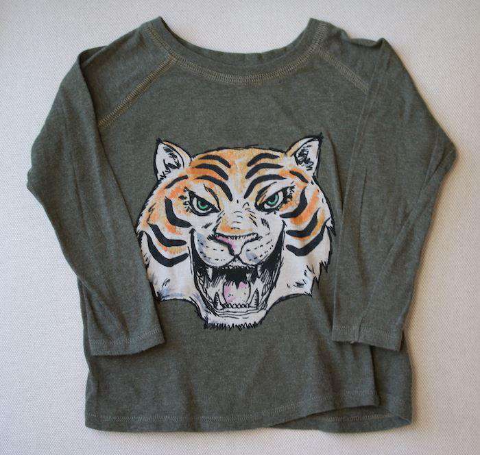 STELLA MCCARTNEY KIDS TIGER PRINT TOP 2 YEARS