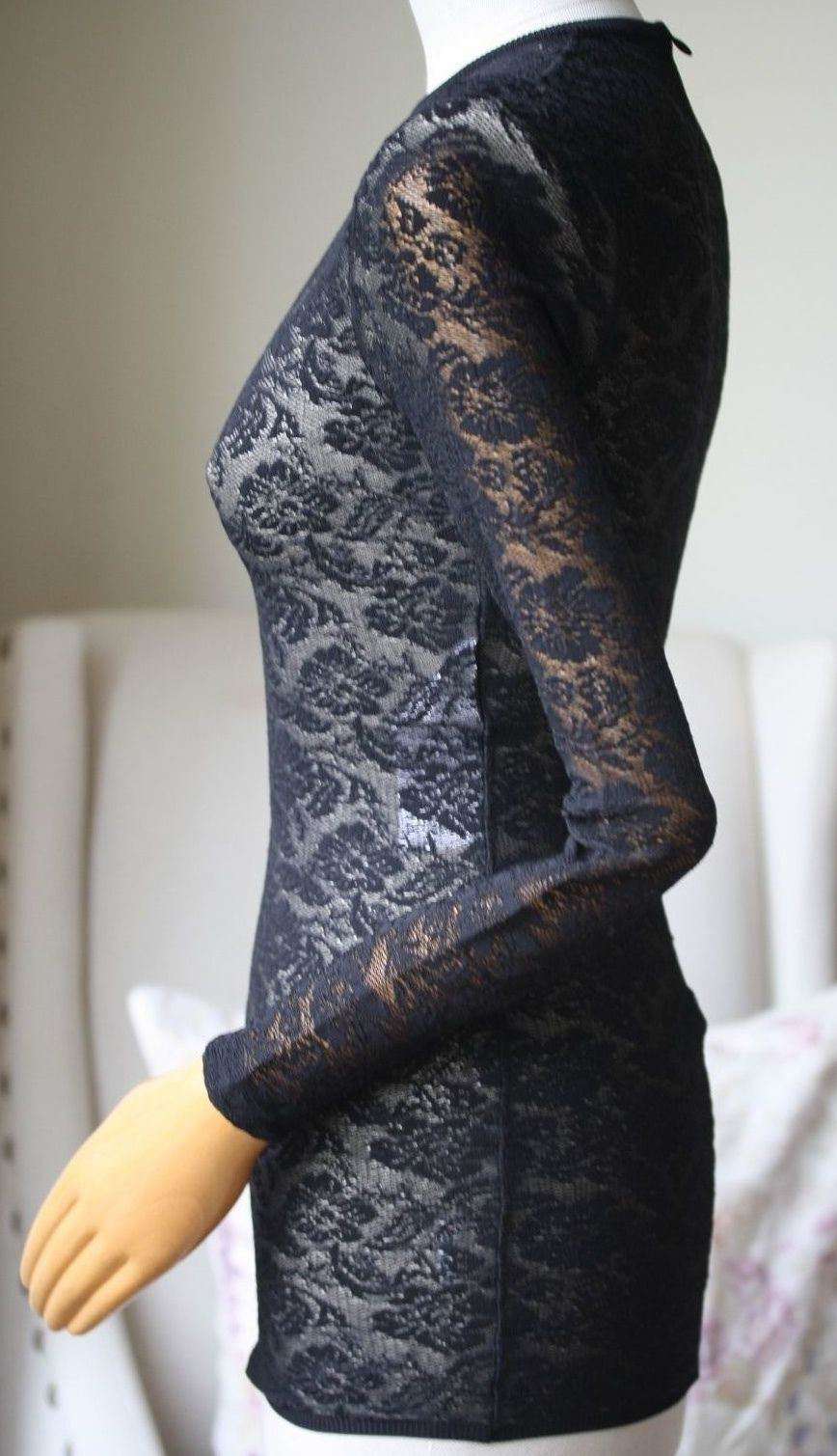STELLA MCCARTNEY LACE LONG SLEEVE TOP IT 38 UK 6 - Image 6