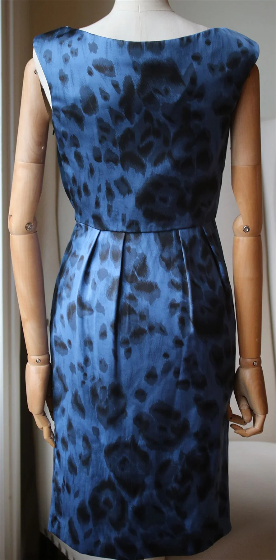 STELLA MCCARTNEY LEOPARD PRINT SILK DRESS IT 40 UK 8 - Image 4