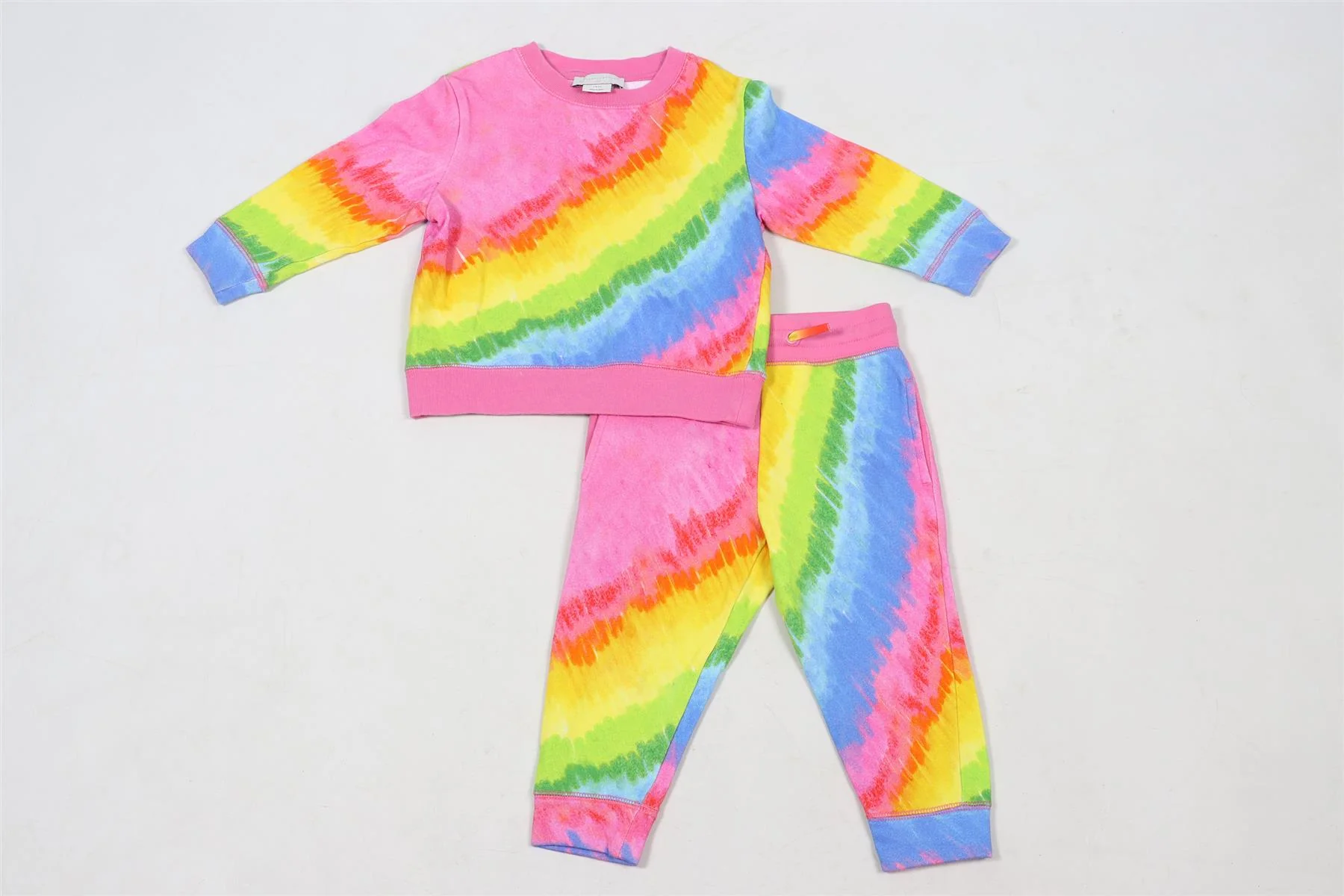 STELLA MCCARTNEY MULTICOLOURED KIDS GIRLS SWEATSHIRT AND PANTS SET 2 YEARS - Image 2
