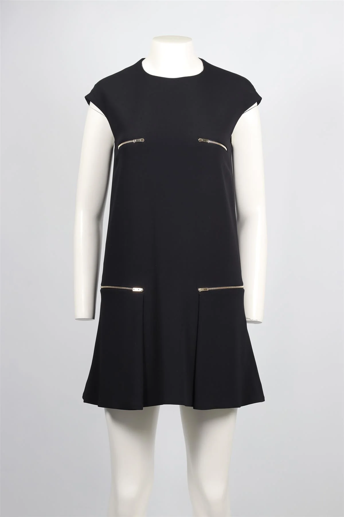 STELLA MCCARTNEY NAVY CREPE MINI DRESS IT 40 UK 8 - Image 2
