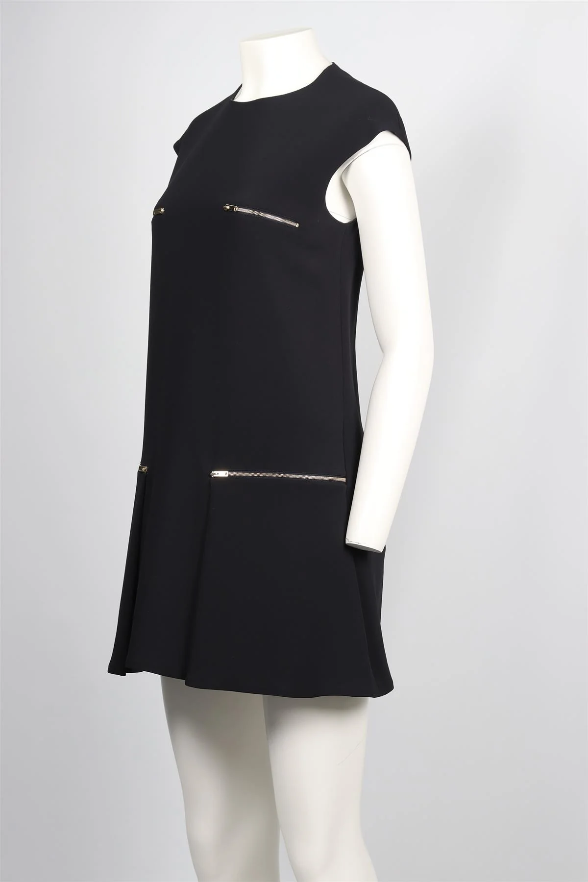 STELLA MCCARTNEY NAVY CREPE MINI DRESS IT 40 UK 8 - Image 3