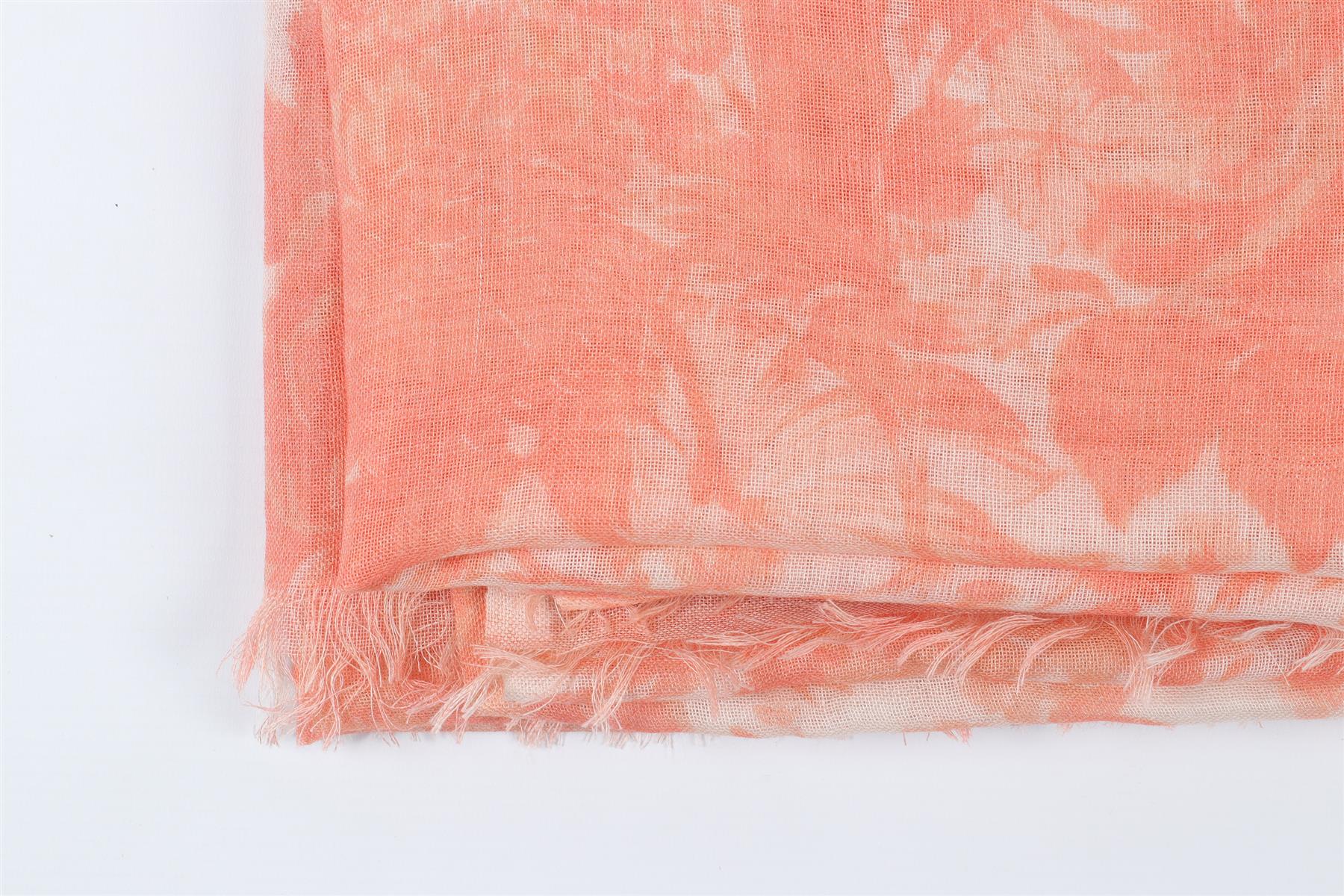 STELLA MCCARTNEY PEACH SILK SCARF - Image 6