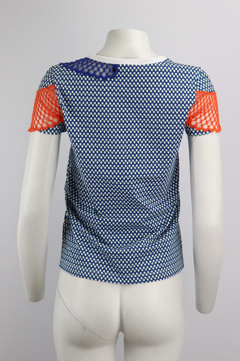 STELLA MCCARTNEY PRINTED COTTON JERSEY T-SHIRT IT 36 UK 4 - Image 4