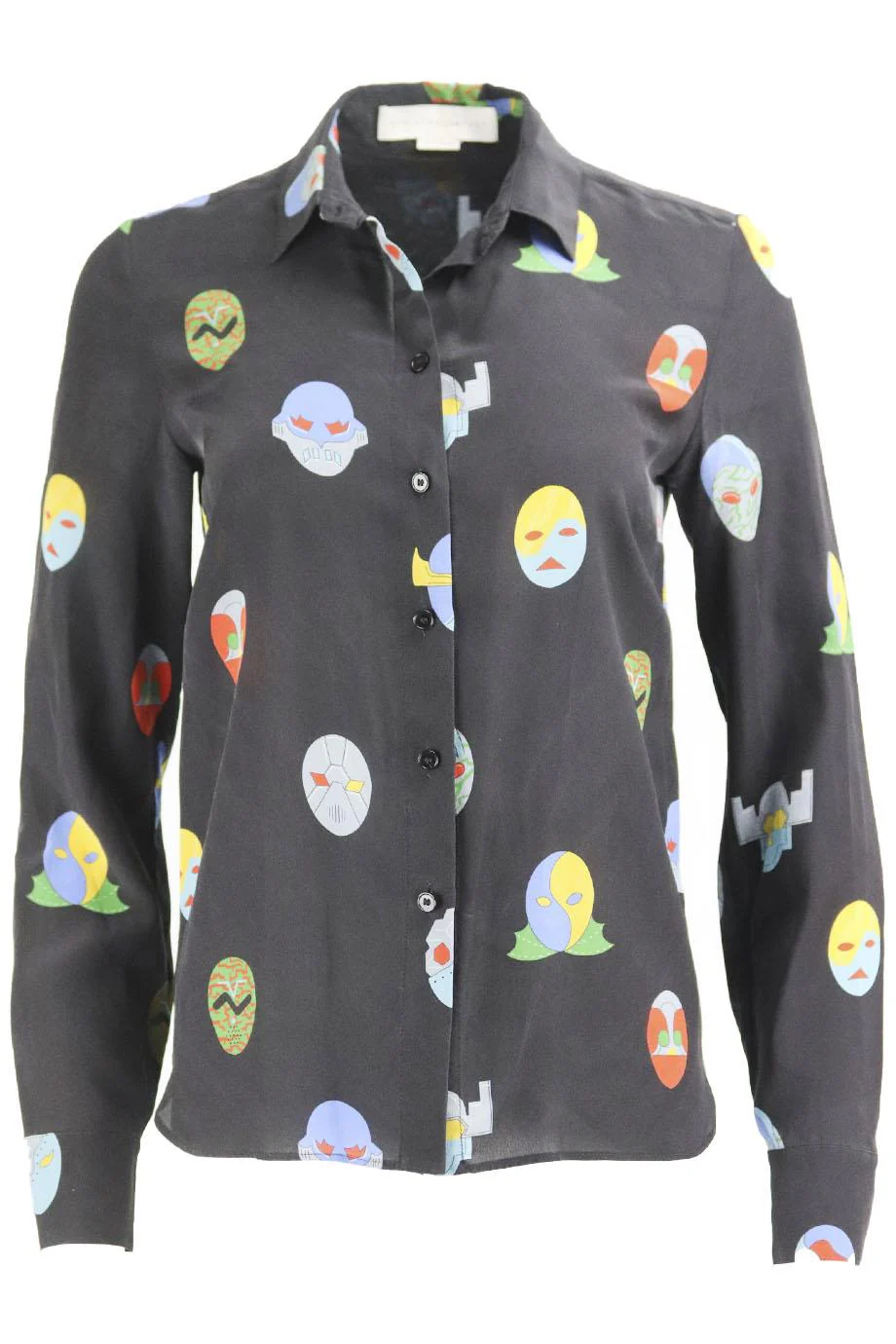STELLA MCCARTNEY PRINTED SILK SHIRT IT 40 UK 8