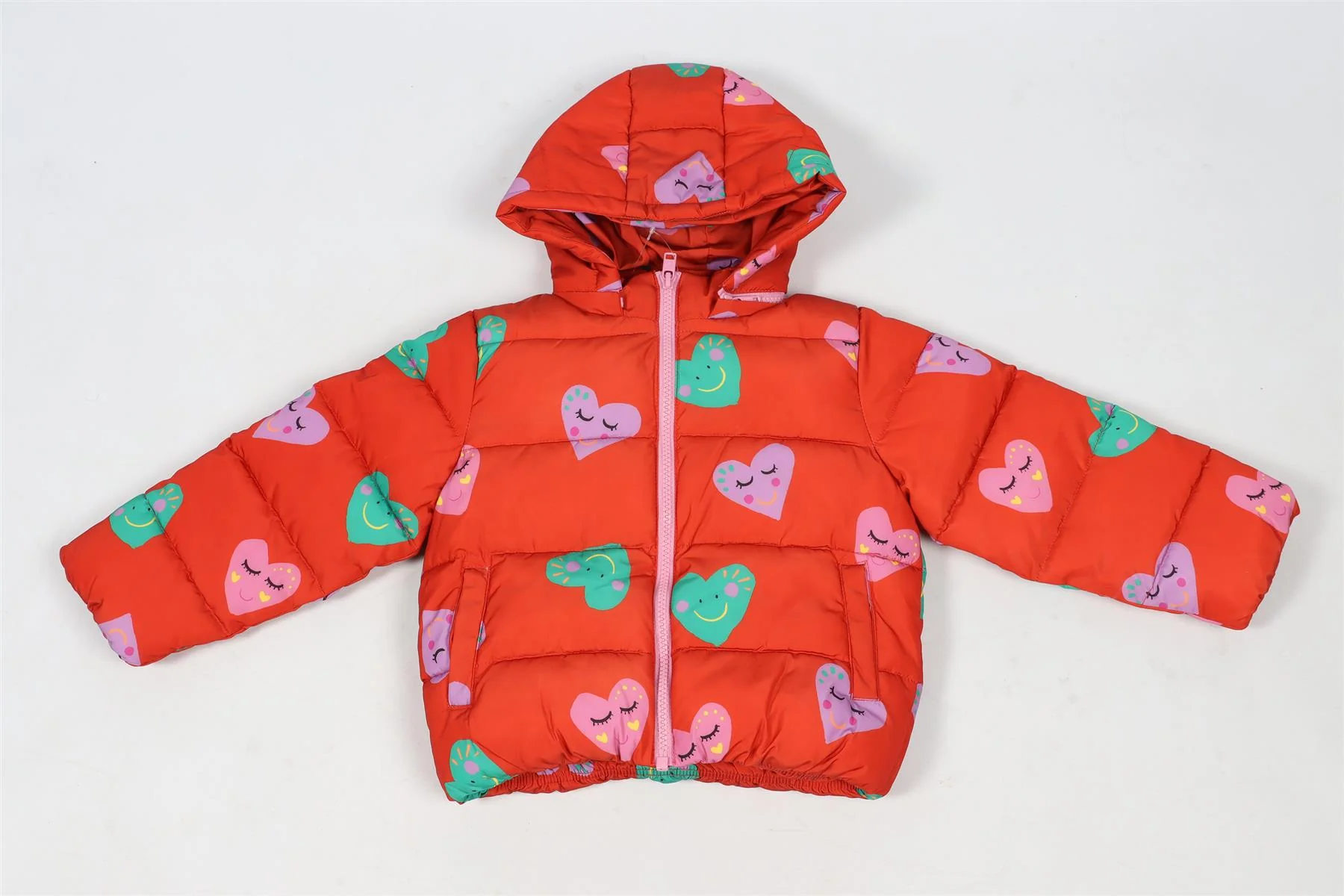 STELLA MCCARTNEY RED KIDS GIRLS PADDED JACKET 36 MONTHS - Image 2