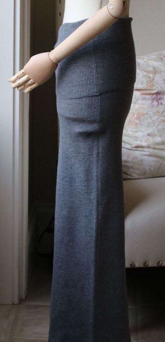 STELLA MCCARTNEY RIBBED DESIGN MAXI SKIRT UK 6/8 - Image 4