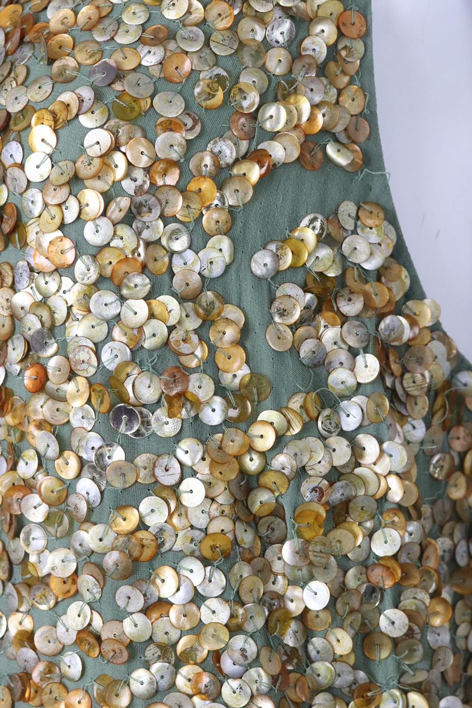 STELLA MCCARTNEY SEQUINED SILK MINI DRESS IT 42 UK 10 - Image 4