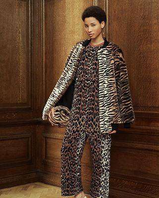 STELLA MCCARTNEY SHORT SLEEVE CHEETAH PRINT SHIFT DRESS IT 40 UK 8 - Image 10