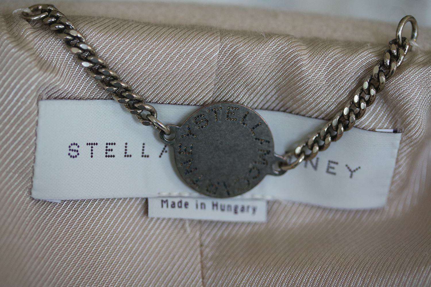 STELLA MCCARTNEY WOOL-BLEND COAT IT 40 UK 8 - Image 7