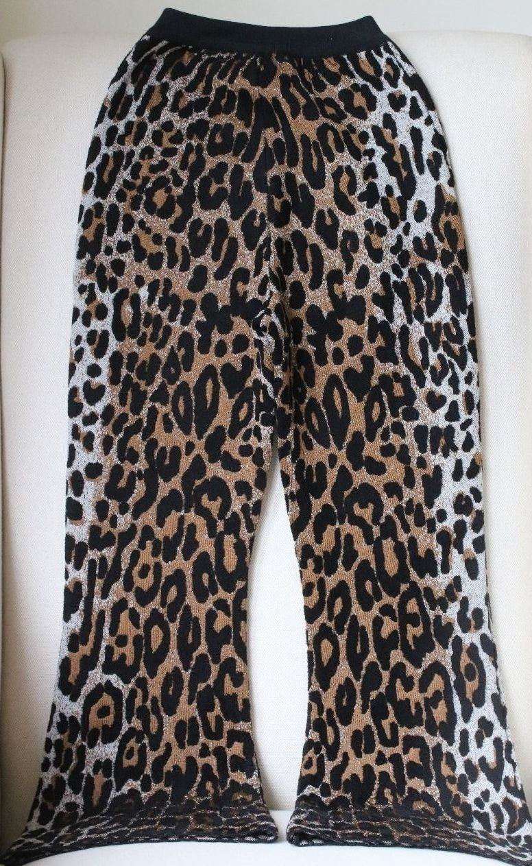 STELLA MCCARTNEY WOOL-BLEND KNITTED CROPPED FLARED TROUSERS IT 36 UK 4 - Image 4