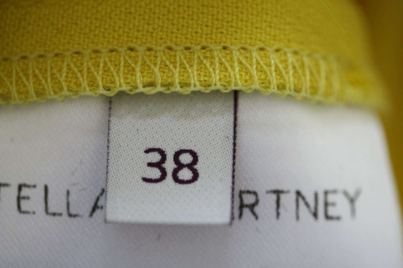 STELLA MCCARTNEY YELLOW ZIP BLOUSE IT 38 UK 6 - Image 4