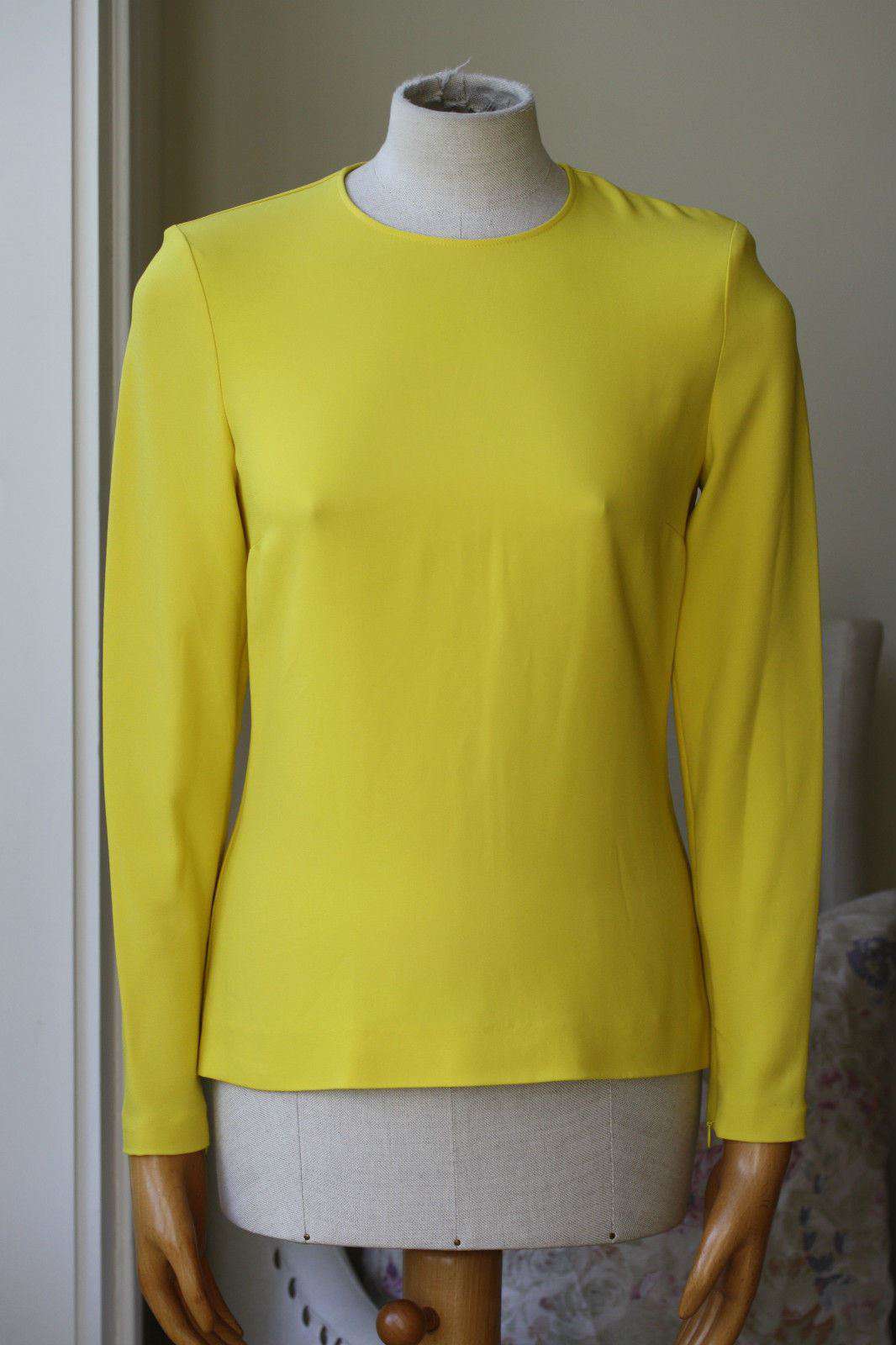 STELLA MCCARTNEY YELLOW ZIP BLOUSE IT 38 UK 6 - Image 5
