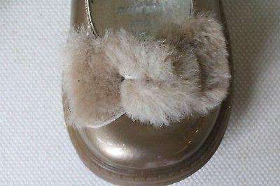 STEP2WO BABY GIRLS FUR BOW SHOES EU 25 UK 8 - Image 4