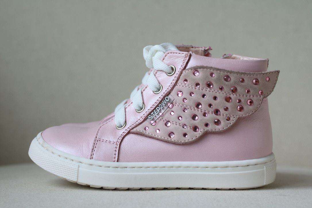 STEP2WO BABY GIRLS PINK ANGEL WINGED TRAINERS EU 23 UK 6 - Image 6