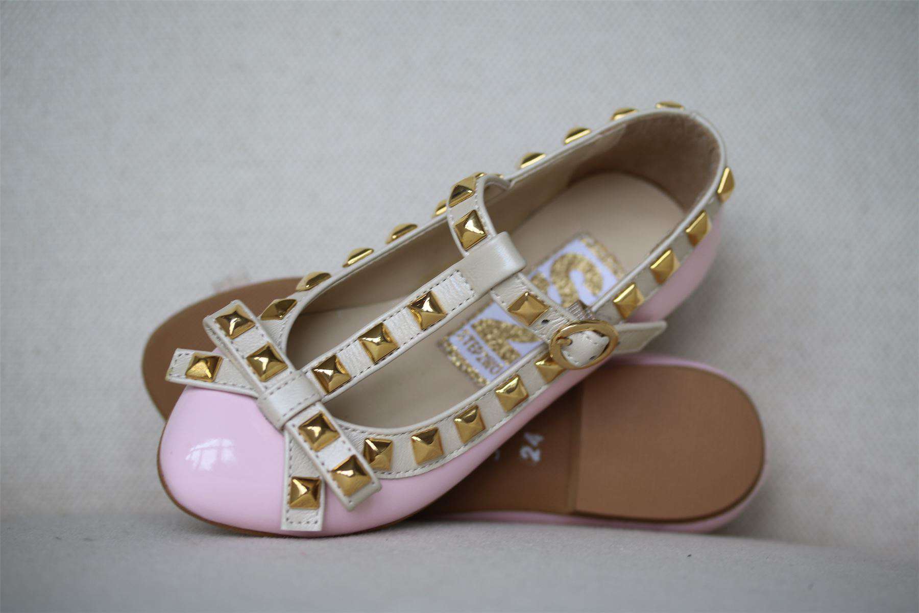 STEP2WO GIRLS PINK PATENT T-BAR SHOES EU 24 UK 7 - Image 2