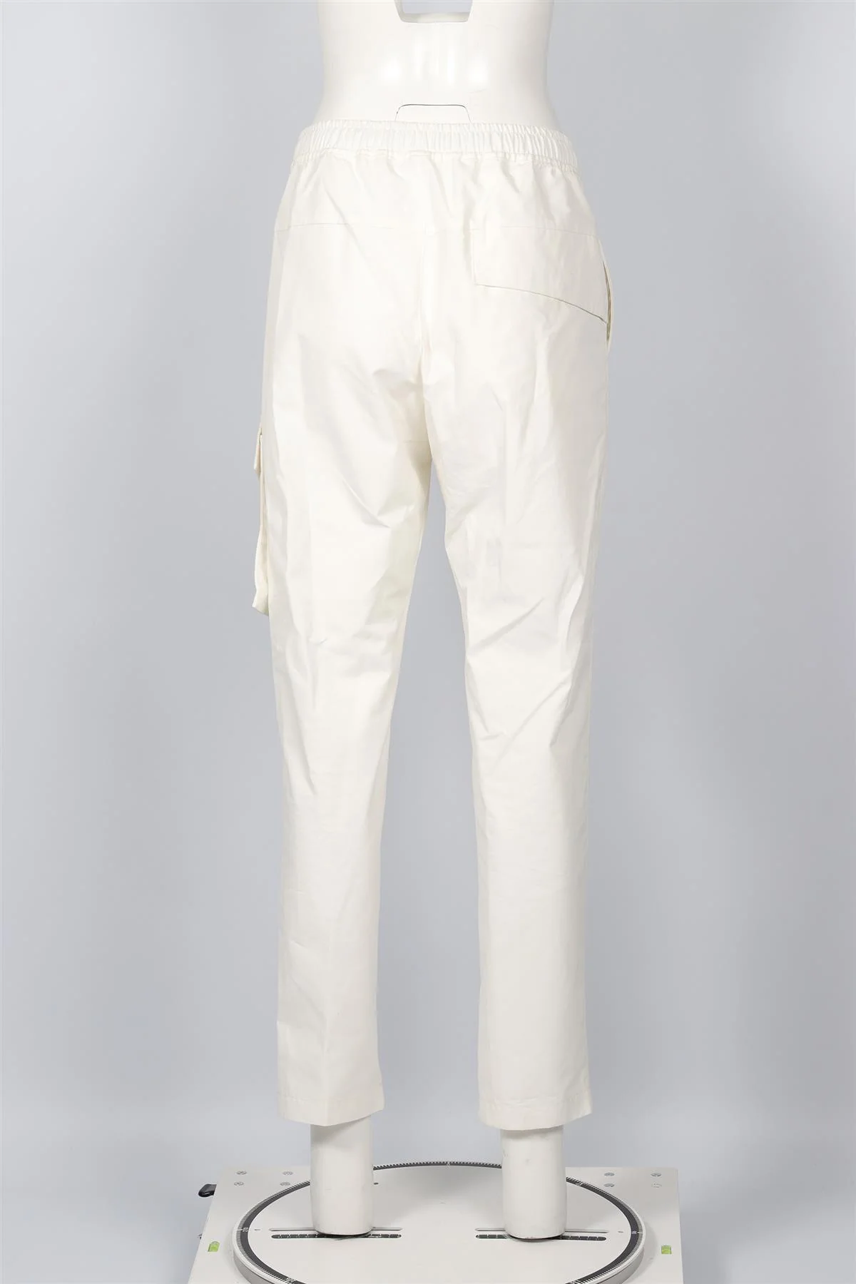 STONE ISLAND WHITE COTTON STRAIGHT LEG PANTS W30 UK 12 - Image 4
