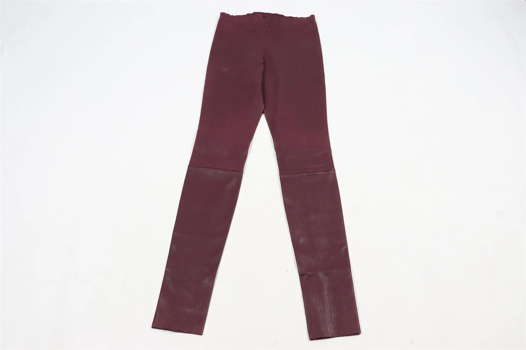 STOULS LEATHER SKINNY PANTS XXS UK 4 - Image 2