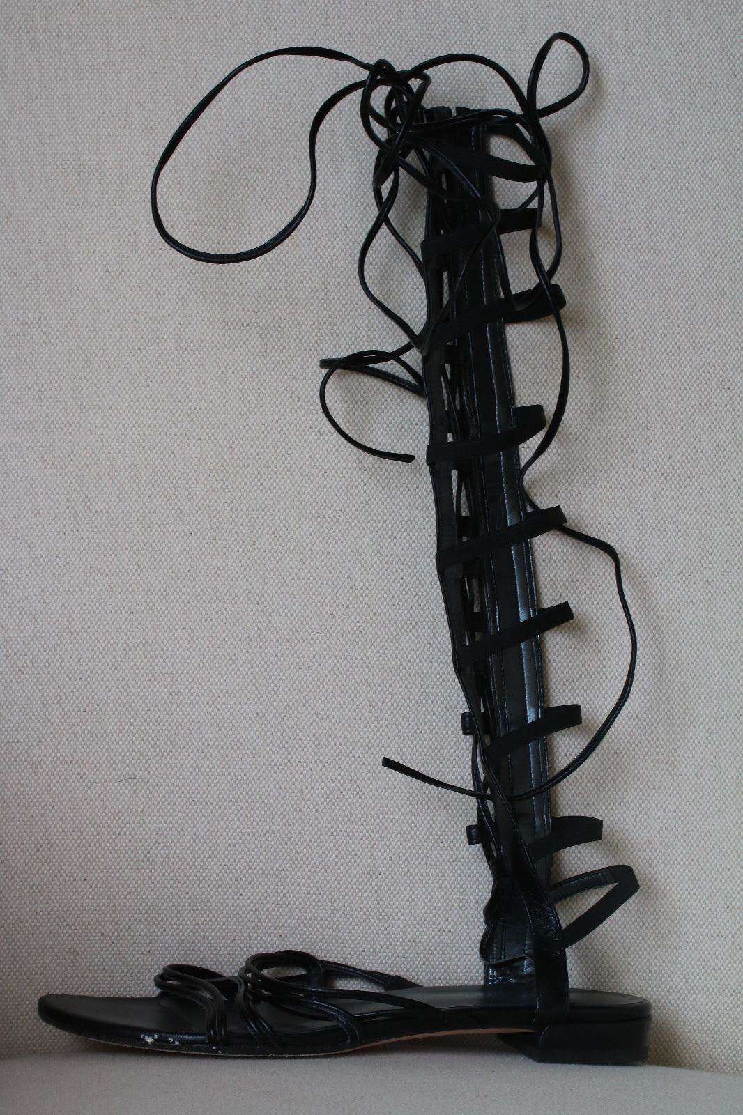 STUART WEITZMAN BLACK SPARTA GLADIATOR SANDALS US 6.5 UK 4 - Image 5