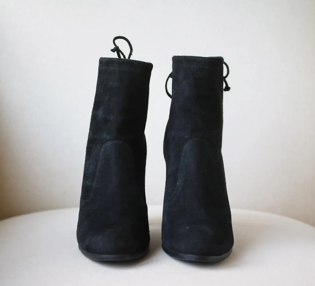 STUART WEITZMAN GLOVE STRETCH SUEDE ANKLE BOOTS EU 40 UK 7 US 9.5 - Image 3