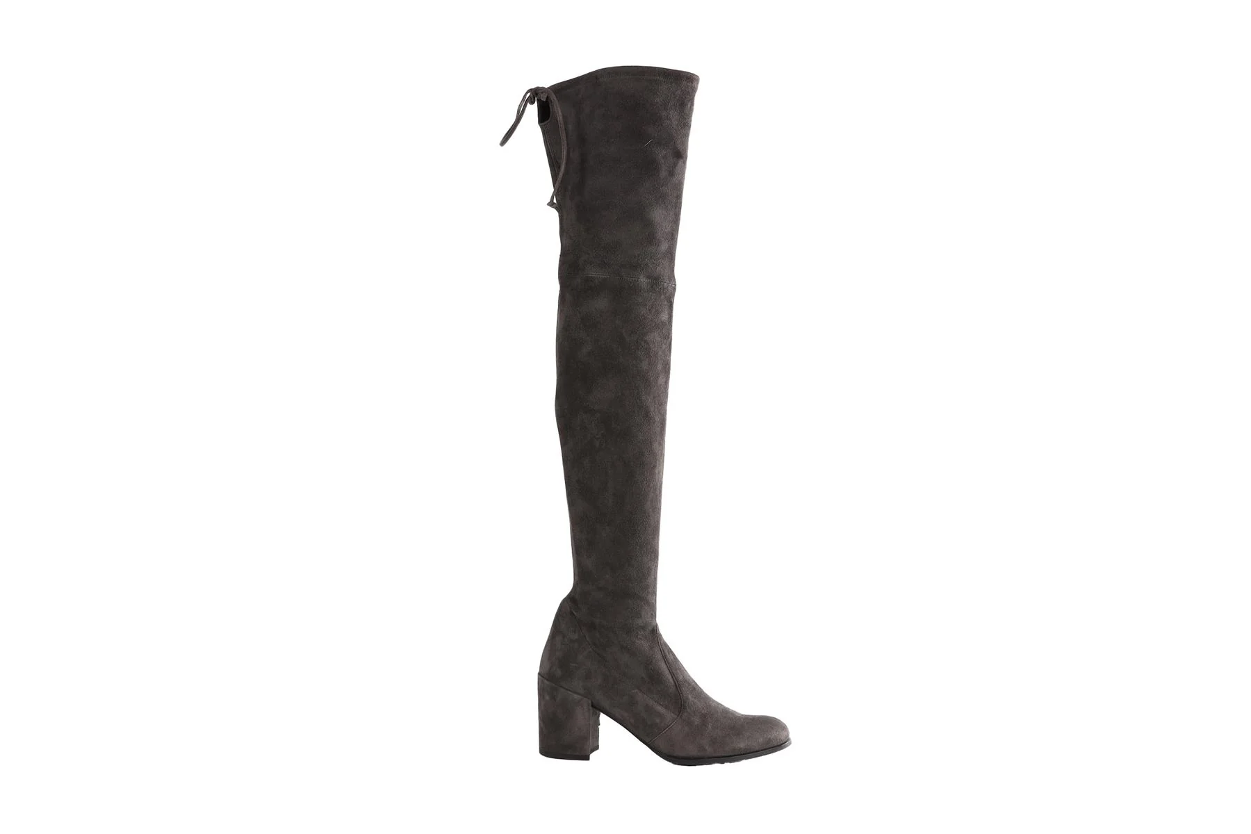STUART WEITZMAN GREY TIELAND SUEDE OVER THE KNEE BOOTS US 8.5 UK 5.5 EU 38.5 - Image 2