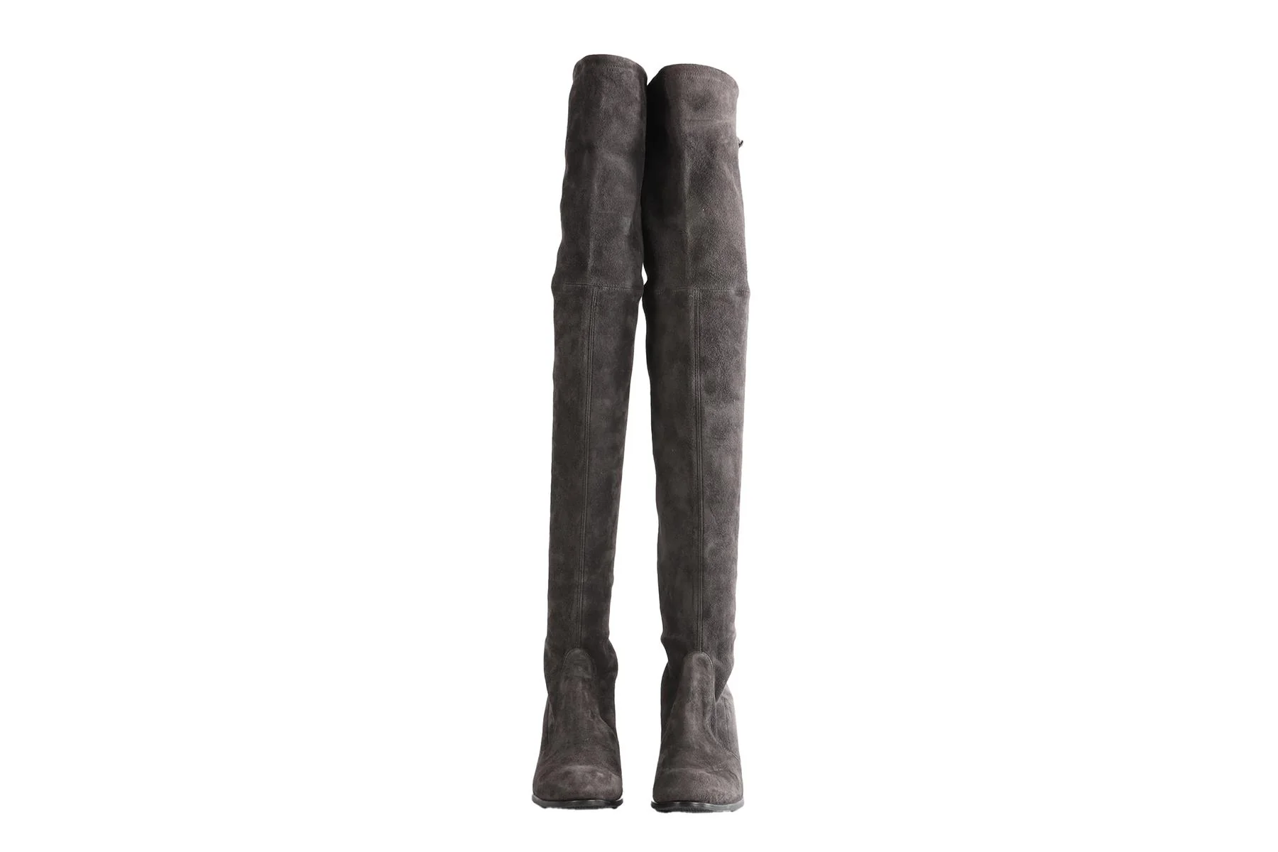 STUART WEITZMAN GREY TIELAND SUEDE OVER THE KNEE BOOTS US 8.5 UK 5.5 EU 38.5 - Image 3