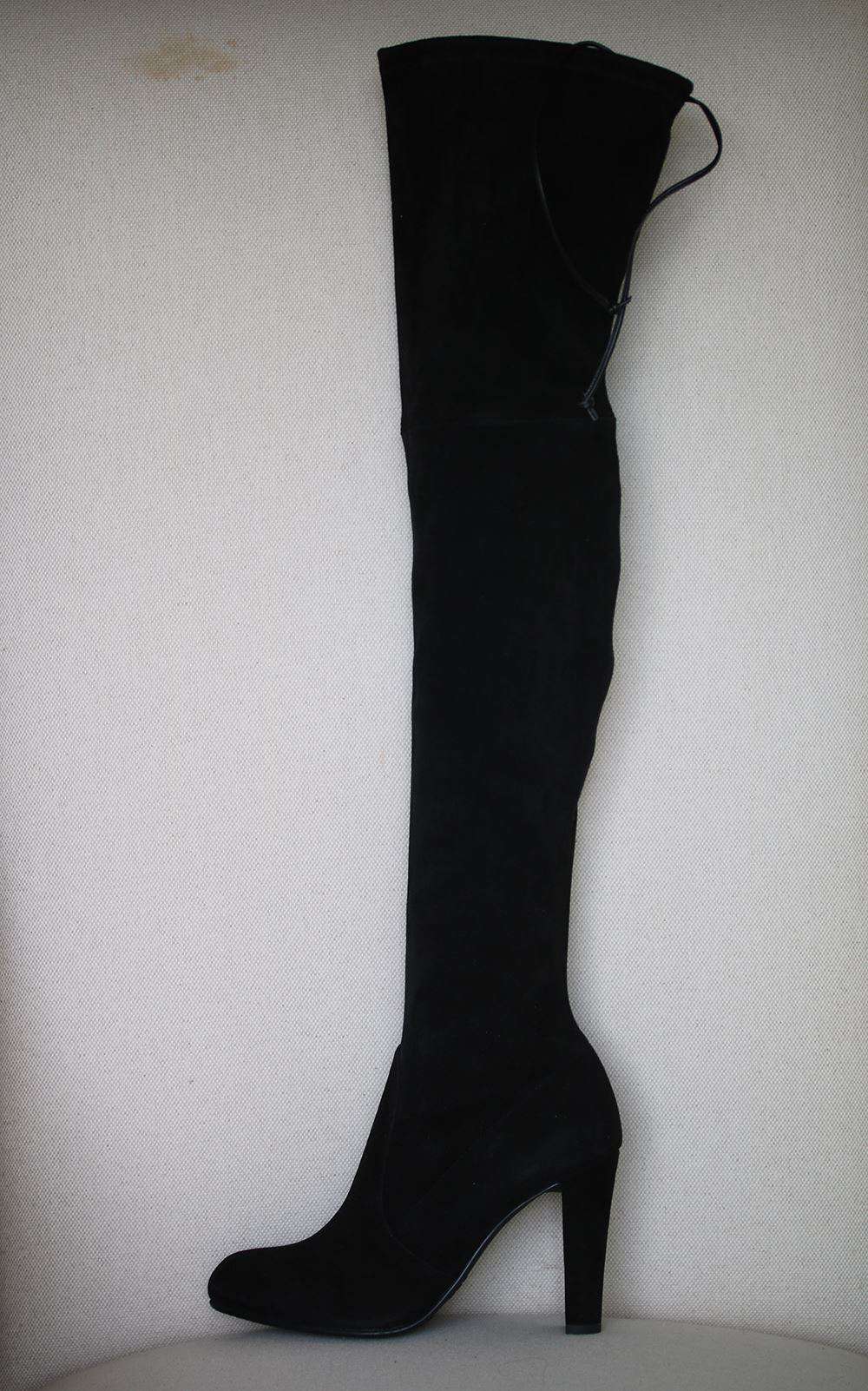 STUART WEITZMAN HIGHLAND SUEDE OVER-THE-KNEE BOOTS US 7 UK 4.5 EU 37.5 - Image 3