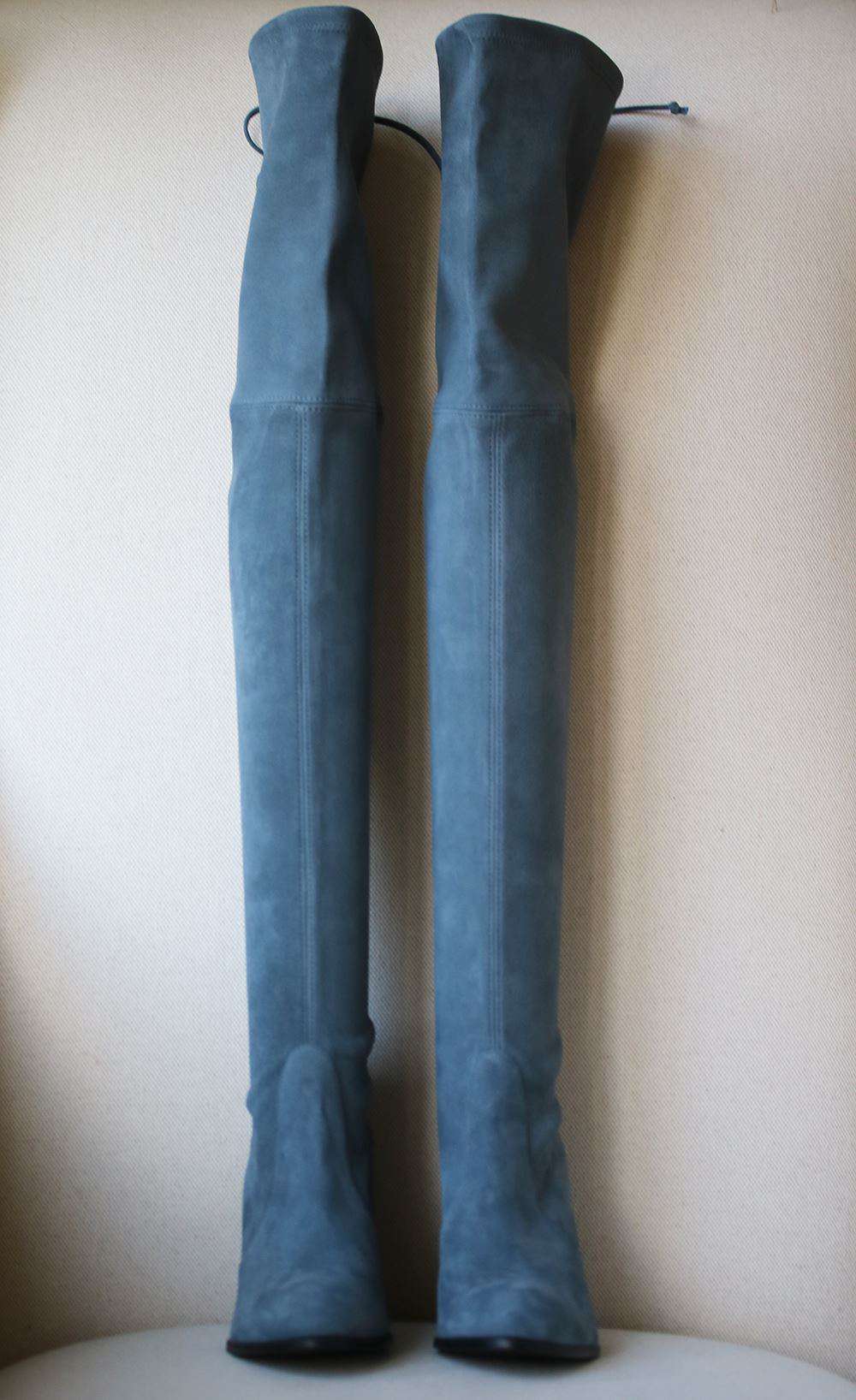 STUART WEITZMAN HILINE SUEDE OVER THE KNEE BOOTS EU 38 UK 5 US 7.5 - Image 3