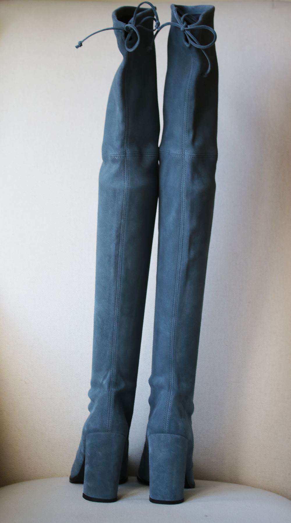 STUART WEITZMAN HILINE SUEDE OVER THE KNEE BOOTS EU 38 UK 5 US 7.5 - Image 4