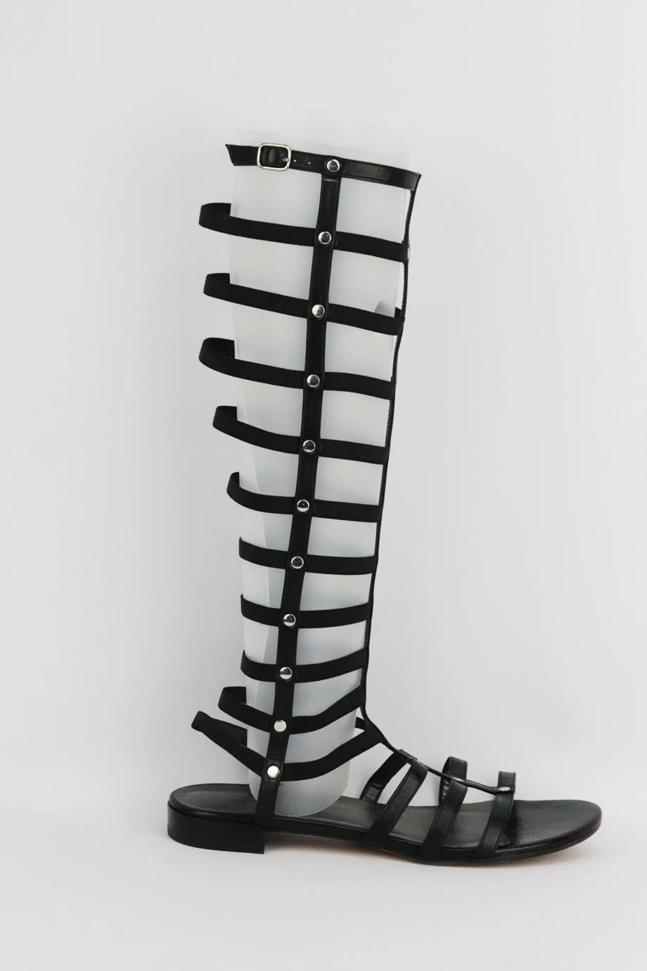 STUART WEITZMAN LEATHER KNEE HIGH SANDALS EU 38 UK 5 US 8 - Image 2