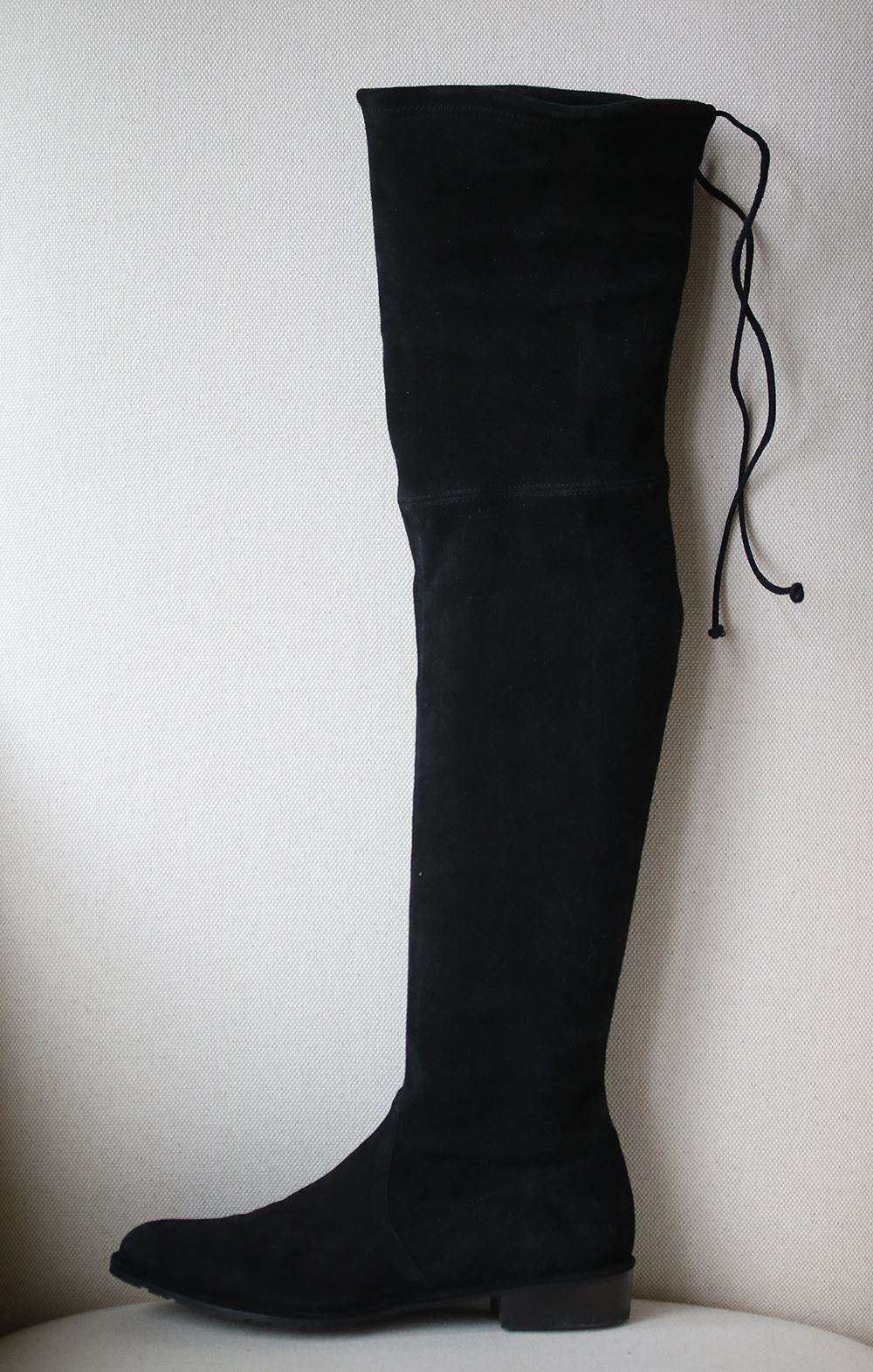 STUART WEITZMAN LOWLAND SUEDE OVER-THE-KNEE BOOTS EU 37.5 UK 4.5 US 7 - Image 2
