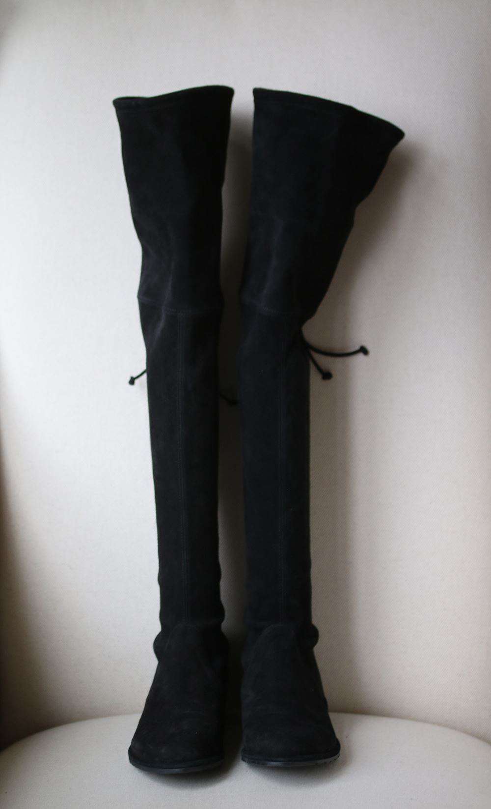 STUART WEITZMAN LOWLAND SUEDE OVER-THE-KNEE BOOTS EU 37.5 UK 4.5 US 7 - Image 3