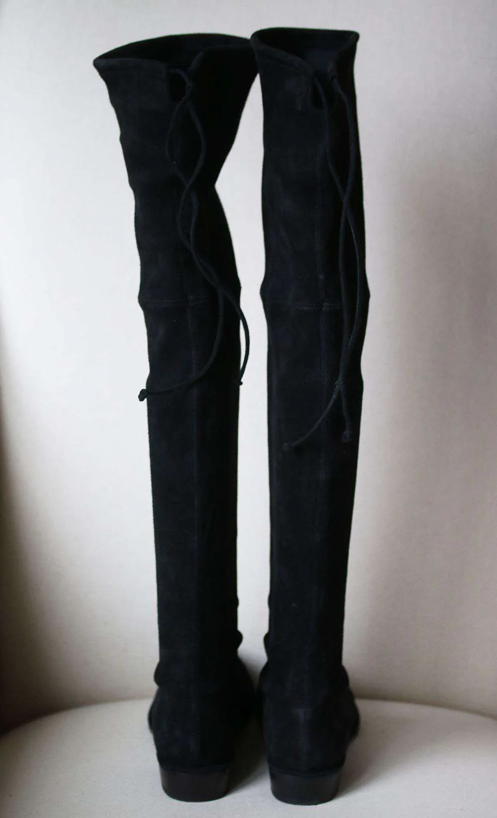 STUART WEITZMAN LOWLAND SUEDE OVER-THE-KNEE BOOTS EU 37.5 UK 4.5 US 7 - Image 4