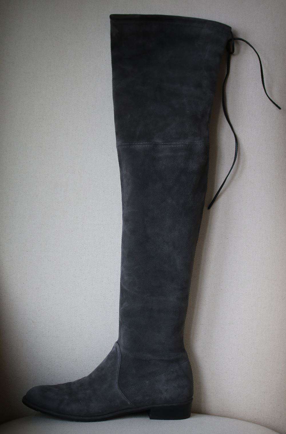 STUART WEITZMAN LOWLAND SUEDE OVER-THE-KNEE BOOTS EU 39.5 UK 6.5 US 9 - Image 2