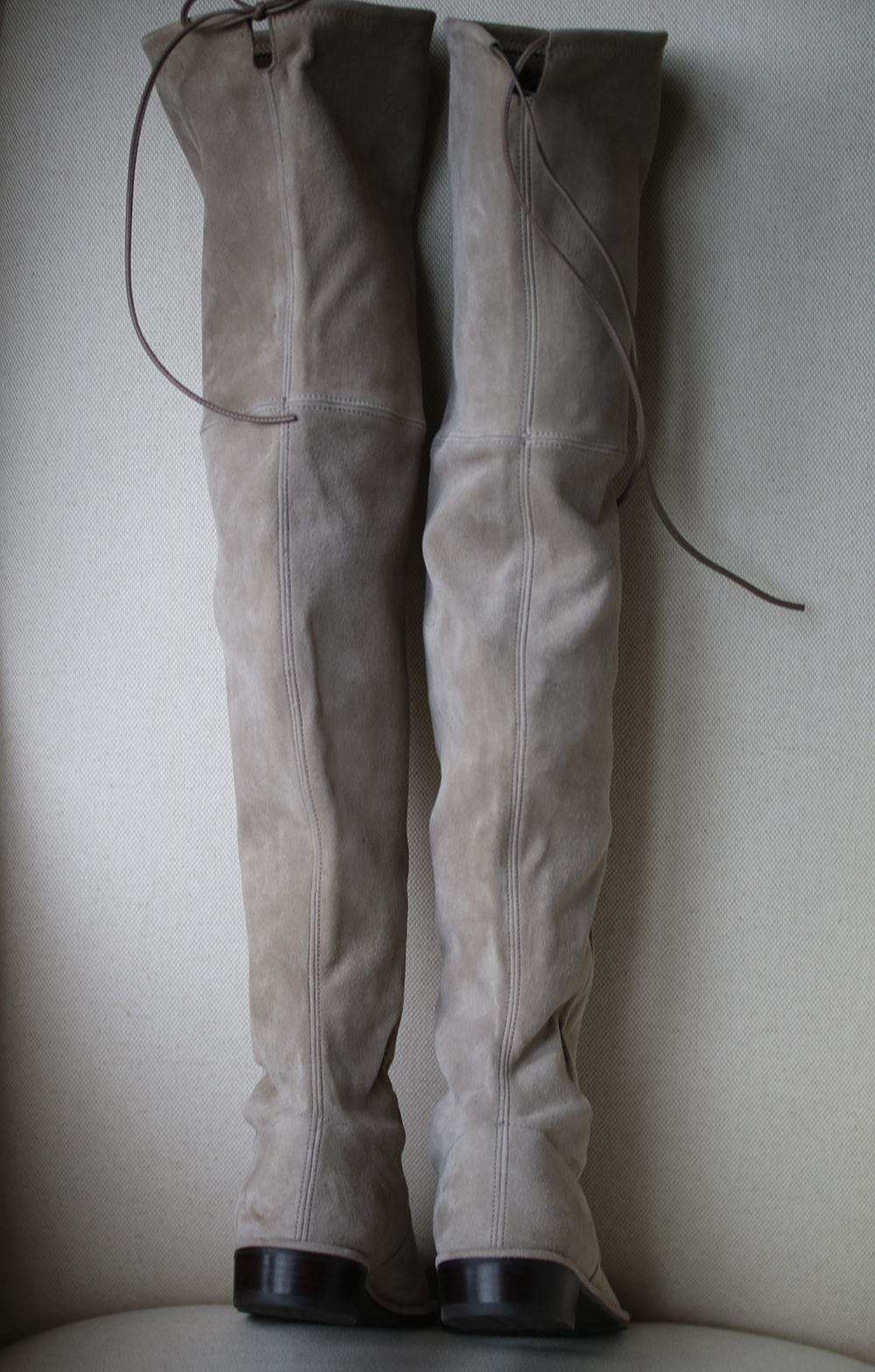 STUART WEITZMAN LOWLAND SUEDE OVER-THE-KNEE BOOTS US 7.5 UK 5 EU 38 - Image 5