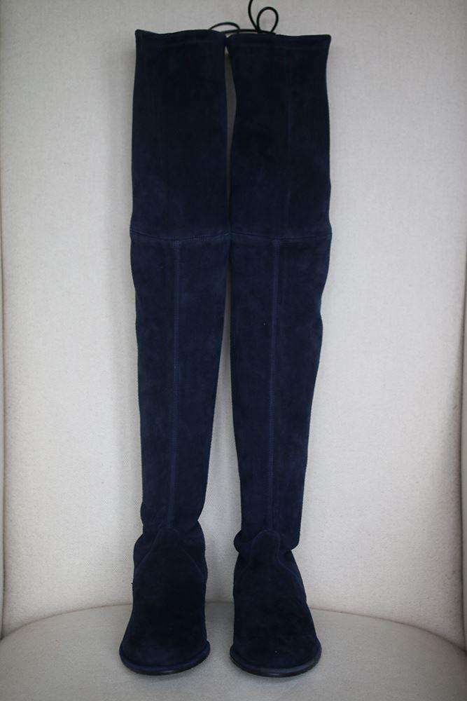 STUART WEITZMAN LOWLAND SUEDE OVER-THE-KNEE BOOTS US 7.5 UK 5 EU 38 - Image 2