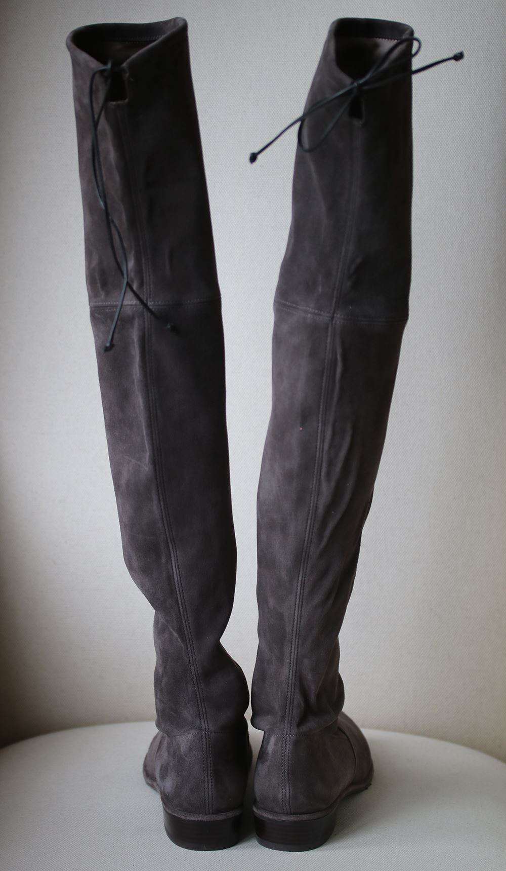 STUART WEITZMAN LOWLAND SUEDE OVER-THE-KNEE BOOTS US 7 UK 4.5 EU 37.5 - Image 5