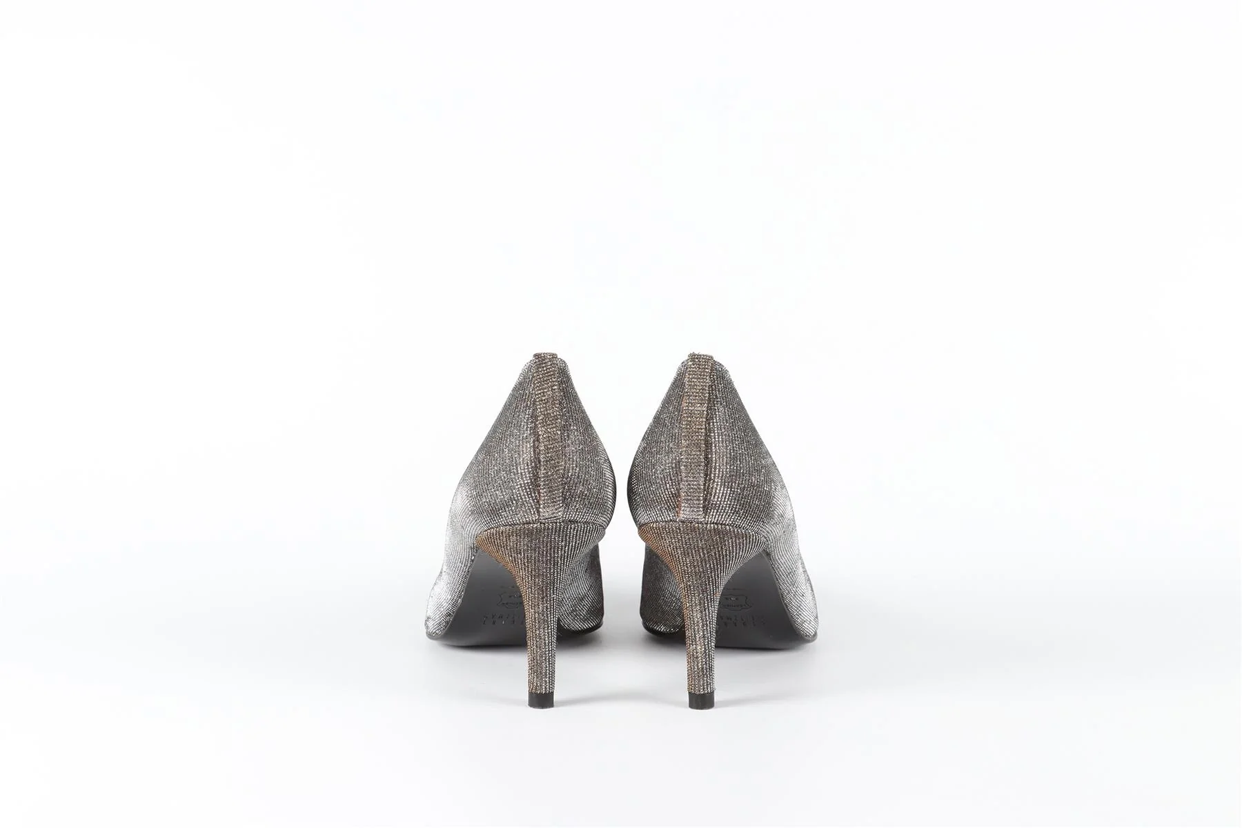 STUART WEITZMAN SILVER FABRIC PUMPS EU 36.5 UK 3.5 US 6.5 - Image 5