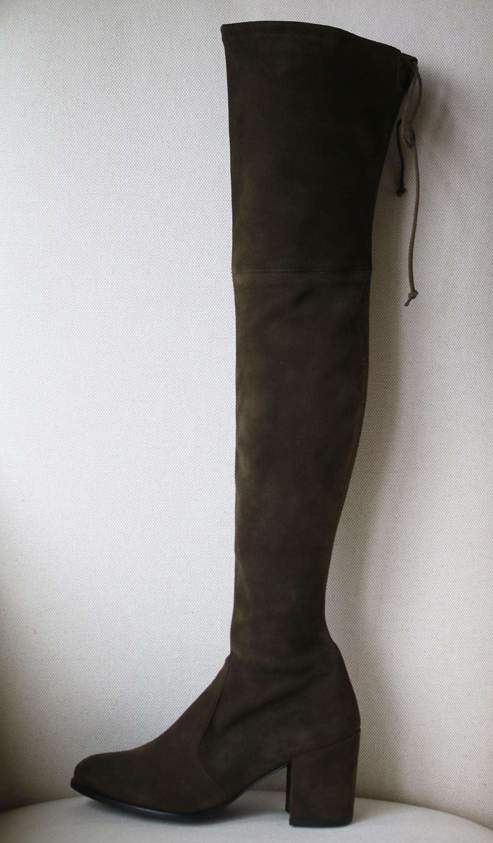 STUART WEITZMAN TIELAND STRETCH SUEDE OVER THE KNEE BOOTS EU 38 UK 5 US 7.5 - Image 2