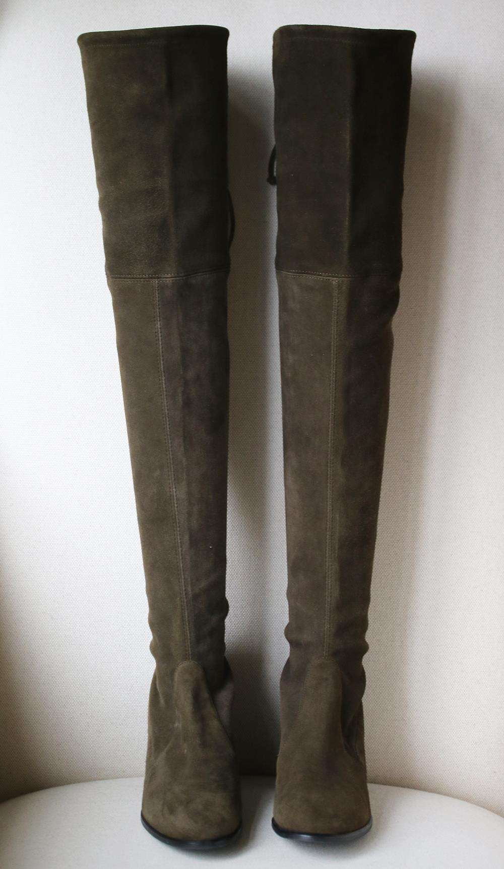 STUART WEITZMAN TIELAND STRETCH SUEDE OVER THE KNEE BOOTS EU 38 UK 5 US 7.5 - Image 3