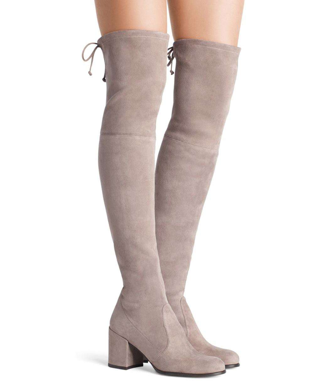 STUART WEITZMAN TIELAND SUEDE OVER-THE-KNEE BOOTS EU 37.5 UK 4.5 US 7 - Image 2