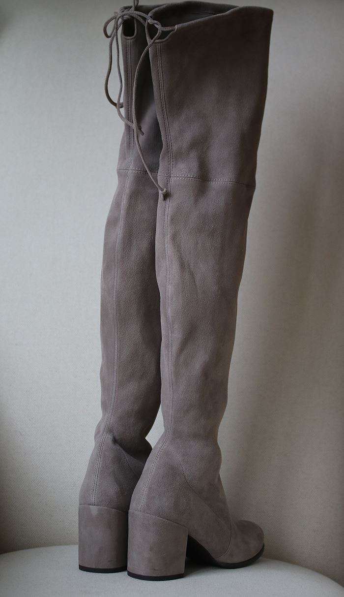 STUART WEITZMAN TIELAND SUEDE OVER-THE-KNEE BOOTS EU 37.5 UK 4.5 US 7 - Image 6